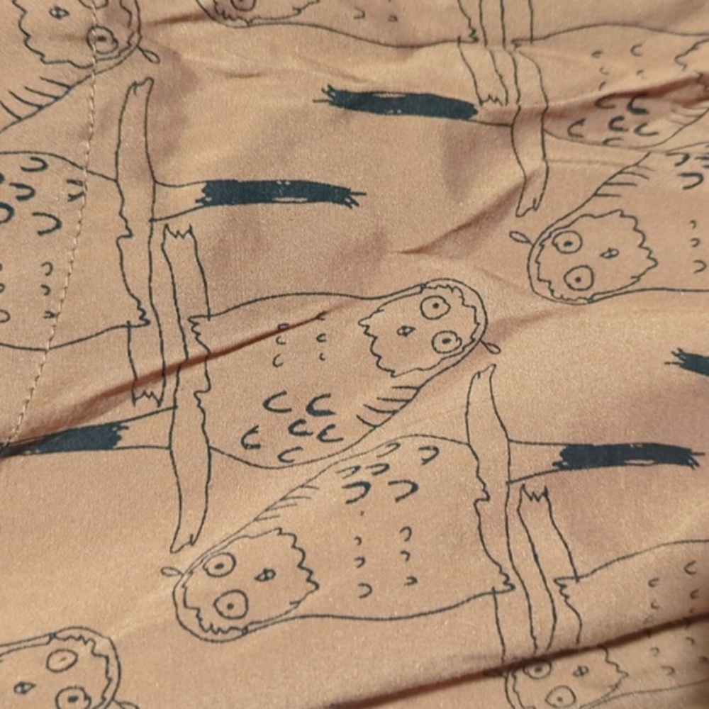 Whimsical Owl print Pou‎ dou dou dress medium - Picture 3 of 9